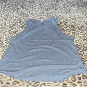 Blue VS open back active top